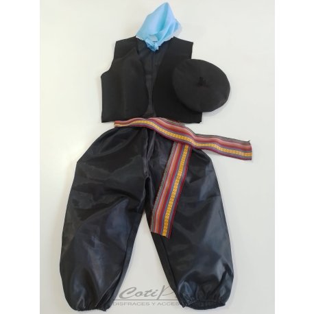 Set de Gaucho: Pantalon, Chaleco, Faja, Boina y Pañuelo