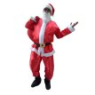 Traje de Papa Noel Tafeta/Corderito extra grande