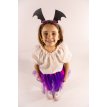 Set tutu violeta con murcielagos y vincha (Vampirina)
