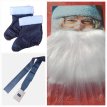 Set accesorios papa noel. Barba, cinto y botas