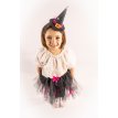 Set tutu negro con moños y gorro de bruja