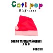 Gorro Papá Noel Tafeta/ Pañolenci