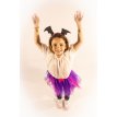 Set tutu violeta con murcielagos y vincha (Vampirina)
