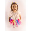 Set tutu multicolor con vincha flores