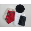 Set Vendedor Ambulante: Pantalón, Poncho Triangular y Boina